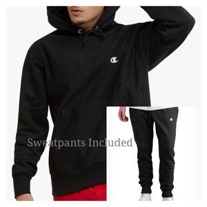 Champion L-B1 Hoodie and Sweatpant/Joggers Set of Two Size Medium Black Men's